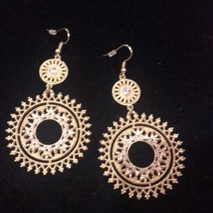Tribal “gold” earrings!